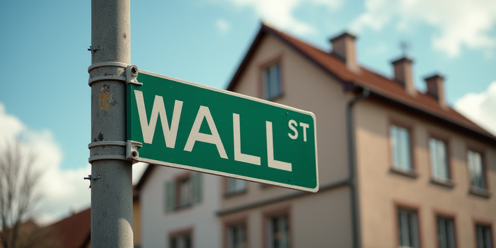 a street sign on a pole with a building in the background and a building in the background with a wa