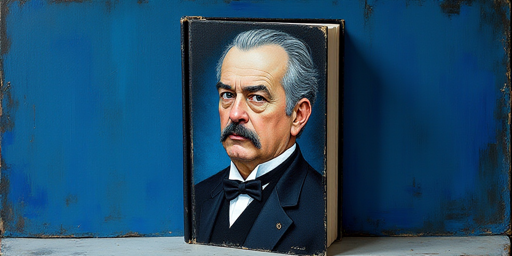 a blue and black book cover with a picture of jose fonseca on it and a black and blue background, Fe