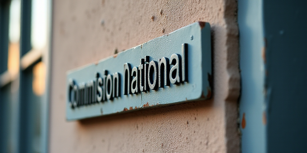 a building with a sign on the side of it that says comision national bancaria de walao, Dionisio Bai