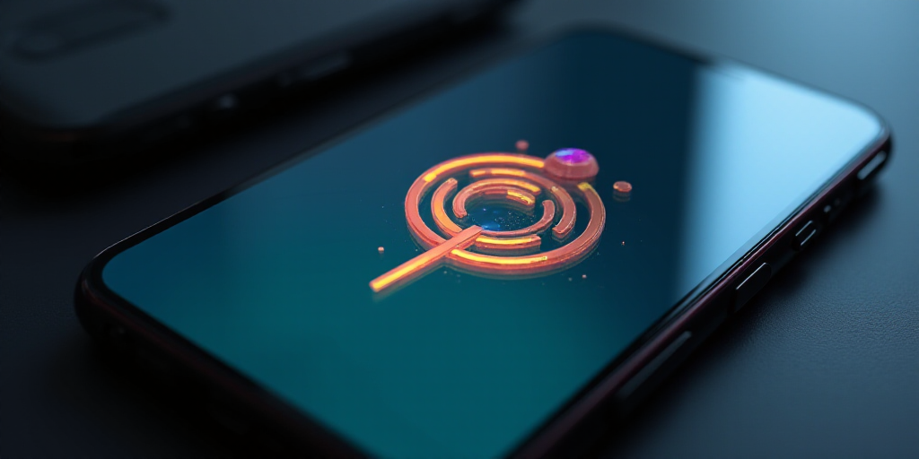 a close up of a cell phone with a temu logo on it's screen and a s on the screen, Baiōken Eishun, a