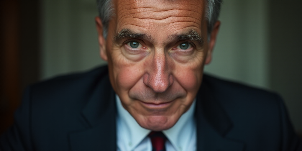 a close up of a person wearing a suit and tie with a suit on and tie on and a suit on, Donald Roller