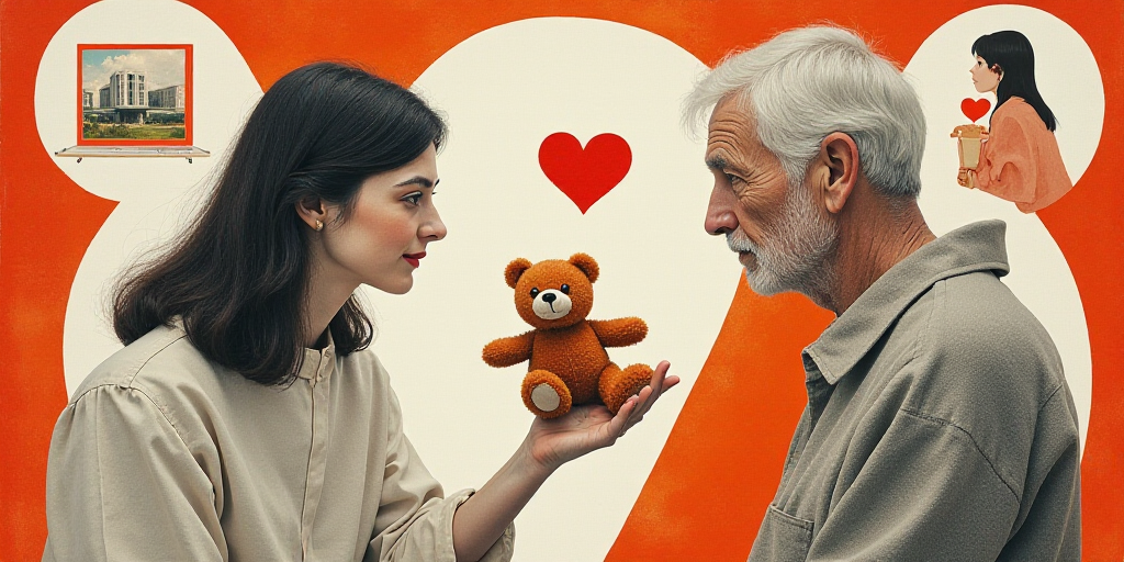 a collage of images with a person holding a teddy bear and a hospital symbol on it, and a hospital s