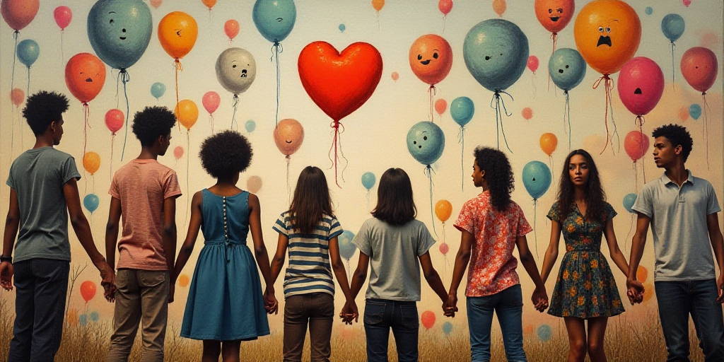 a collage of images with people holding hands and a number of faces with different expressions on th