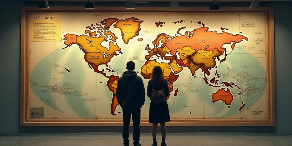a couple of people standing in front of a wall with a map on it and a sign that says catl, Cao Zhiba
