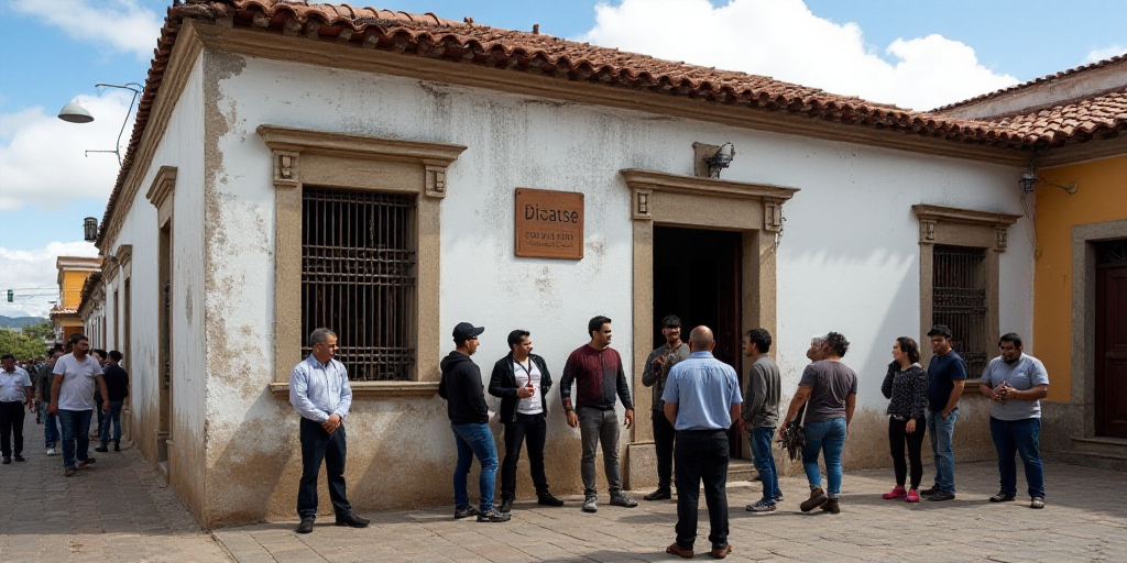 a group of people standing outside of a building with a sign on it's side that says issse, Eduardo L