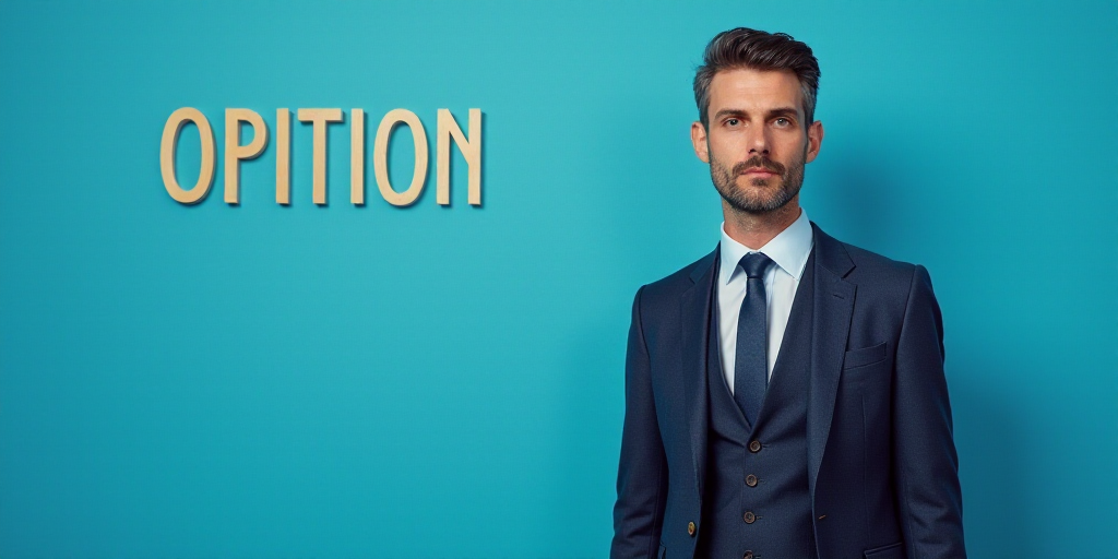 a man in a suit and tie is on a blue background with the words opinion and an image of a man in a ve