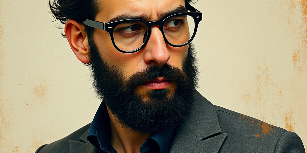 a man with glasses and a beard is featured in a book called opinion by jose a costanada, Edward Otho