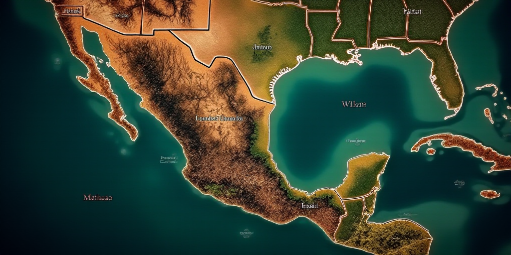 a map of the country of mexico with the names of the cities and their respective cities in spanish a
