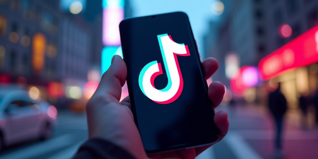 a tiktok logo is seen on a phone screen in this illustration taken in new york city, new york, Cui B