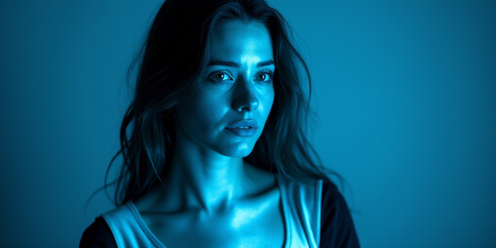 a woman with a blue background and a black and white photo of her is featured in the book, the power
