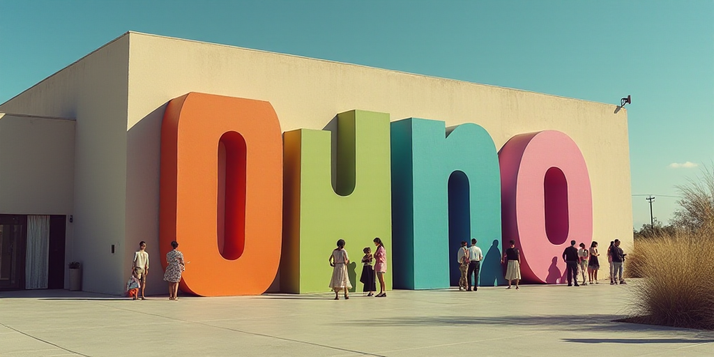a big sign that is on the side of a building with people standing around it and a cell phone, Aquira