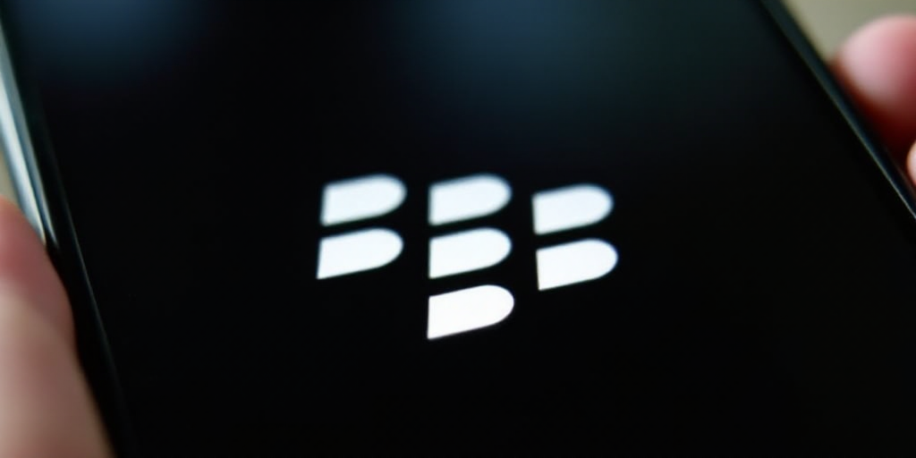 a blackberry clark logo is seen on a phone screen in this photo illustration taken on november 11, 2