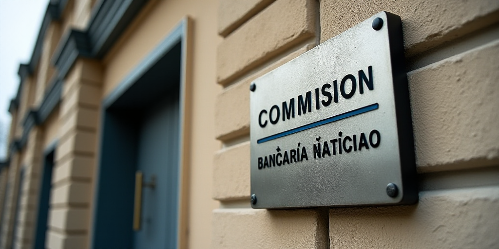 a building with a sign on the side of it that says comision national bancaria de walao, Dionisio Bai