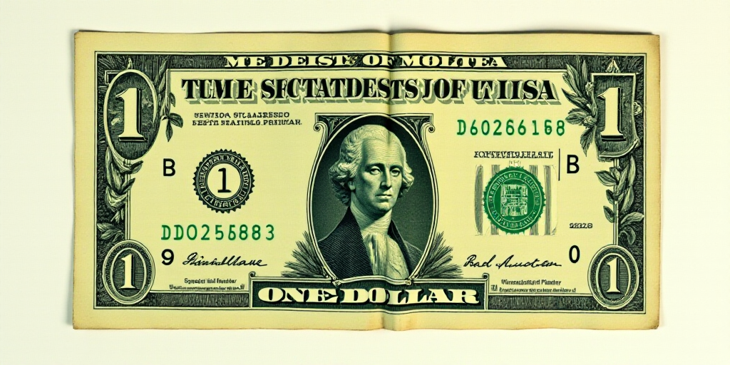 a green and yellow bill with a picture of a statue of liberty on it and a green and white one dollar