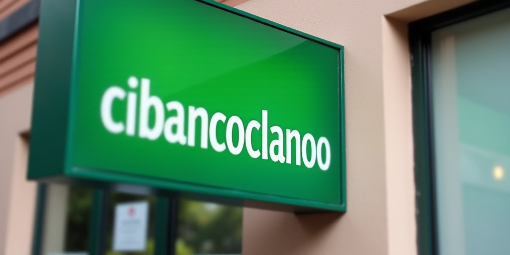 a green sign that says cibancoclanoo on it's side of a building with a window, Carlos Francisco Chan