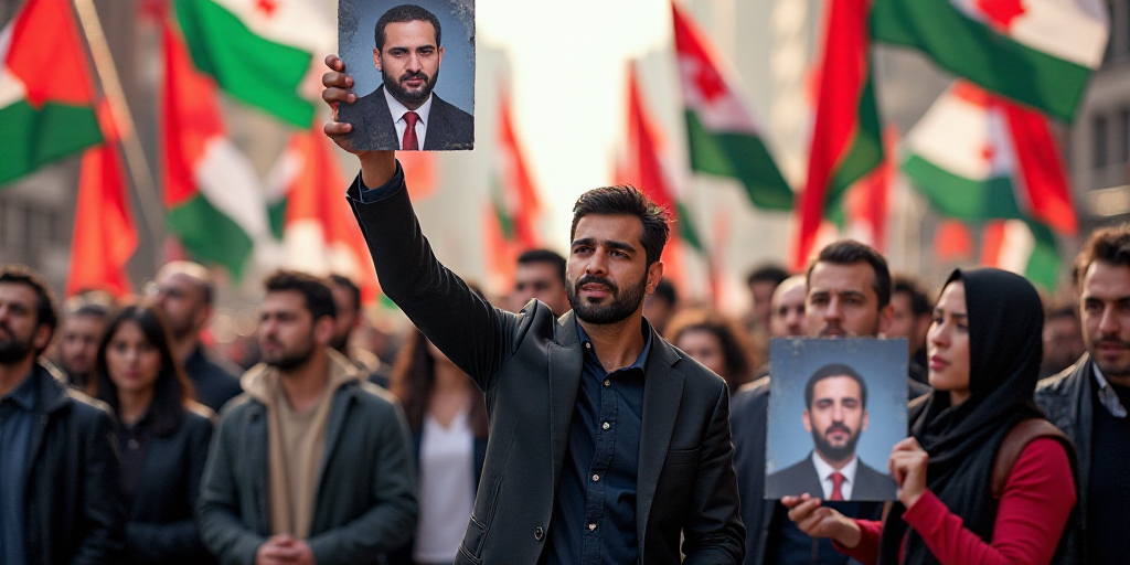 a group of people holding flags and pictures of them holding flags and a picture of them holding a p