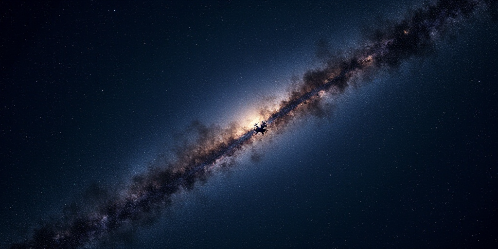 a large star cluster in the sky with many stars around it and a small cluster of smaller stars in th