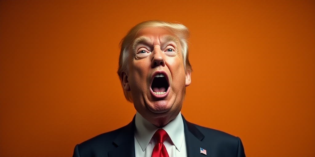 a man in a suit and tie making a face with his mouth open and a surprised look on his face, Donald R