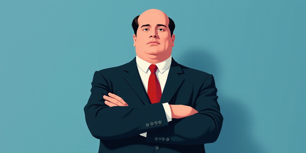 a man in a suit and tie with his arms crossed and his arms crossed, with a blue background, Fernando