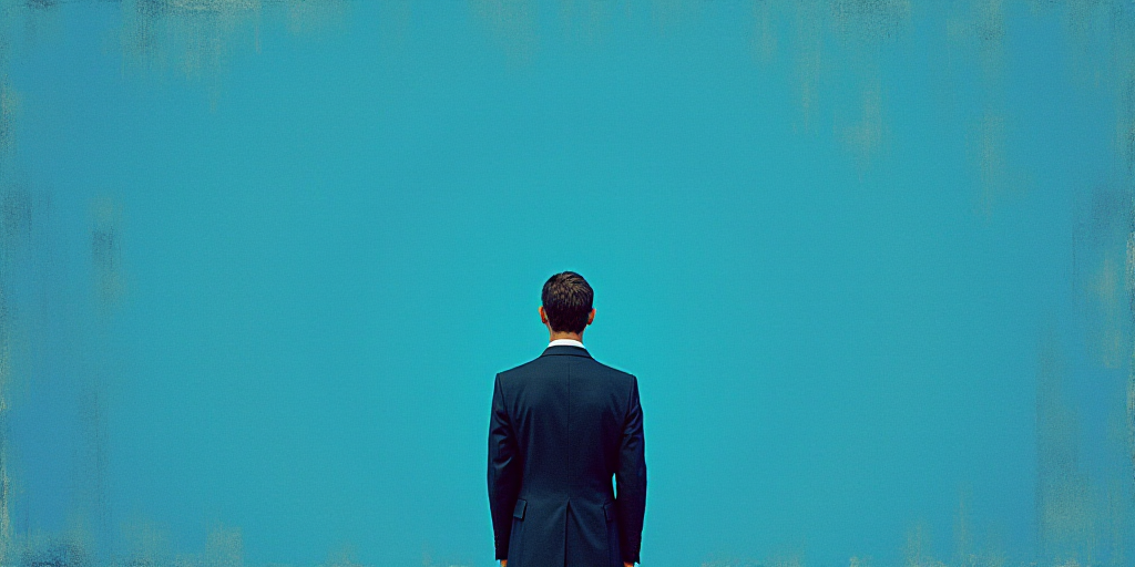 a man in a suit standing in front of a blue background with the words vidal llernas morales, Eduardo