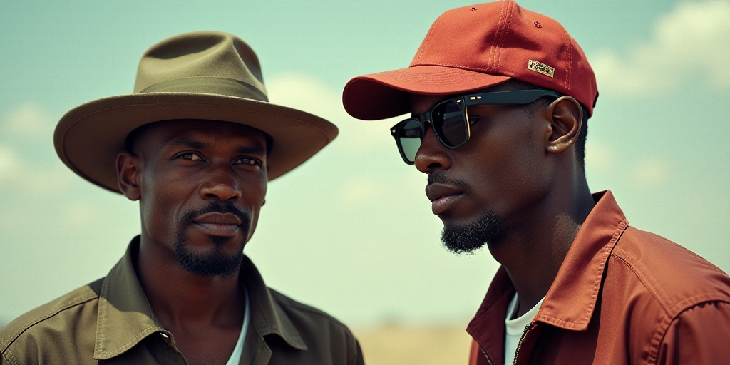 a man with a hat on and a man with a baseball cap on both of his heads and one with a hat on, Andrie