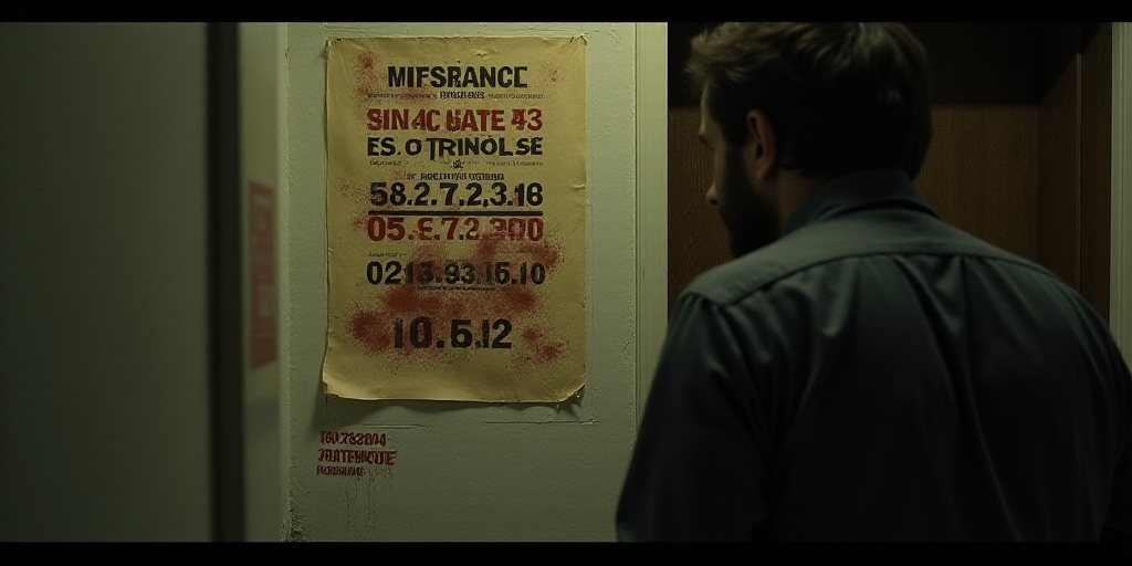 a poster with a line of numbers and numbers on it, and a line of numbers on the bottom of the poster