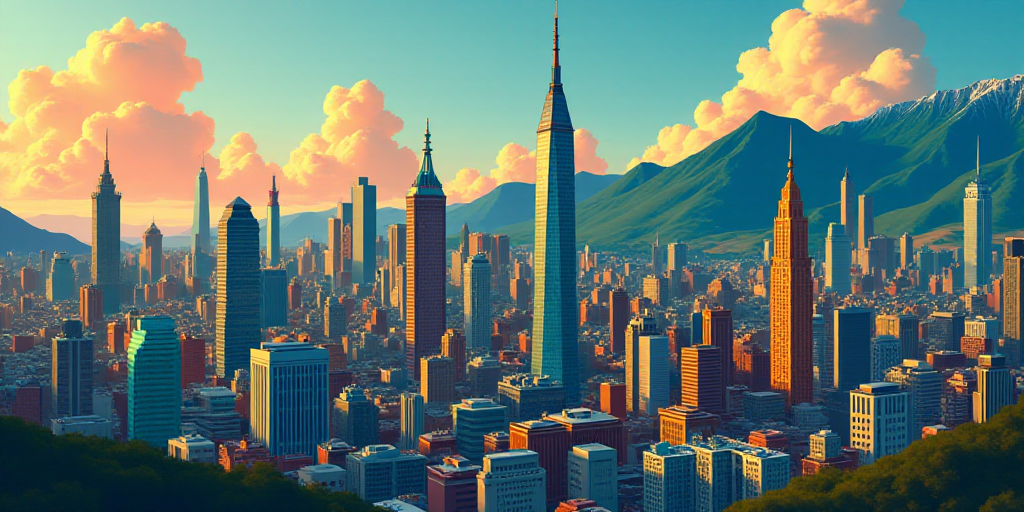a poster with a number of different cities in the background and numbers of each city on it, includi