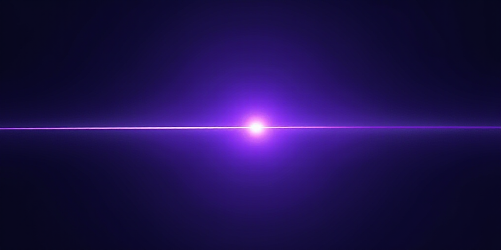 a purple poster with a black background and a blue background with a white line in the center of the