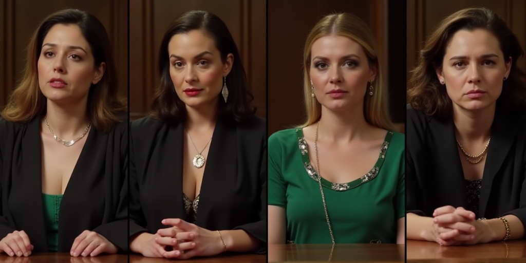 four people are shown in four different pictures, one is a judge, the other is a judge and the third