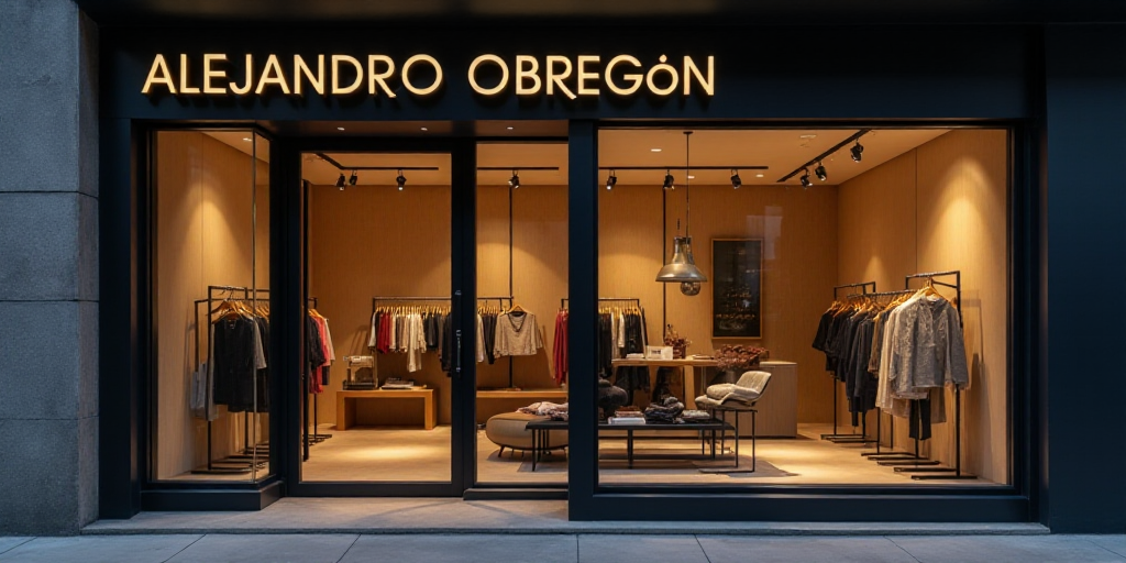 a logo for a company that sells accessories and accessories for sale in the store's storefront windo