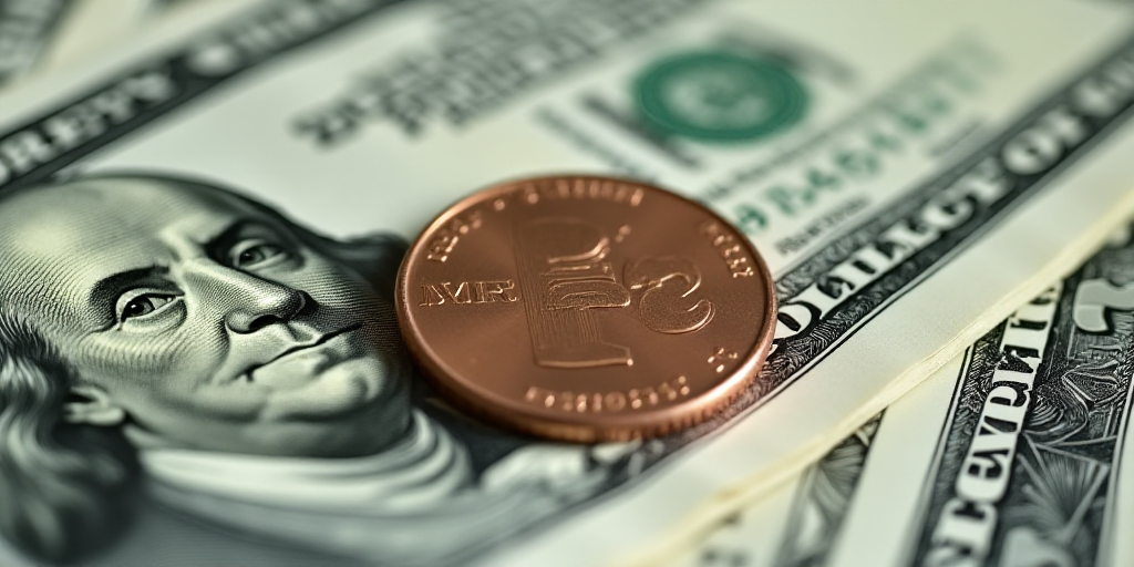 a one dollar bill with a penny on top of it, with the image of george washington on it, Benjamin Fra