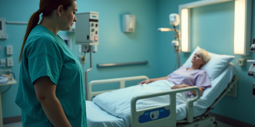 a person in a hospital gown and a nurse in a hospital bed with a patient in a hospital bed, Dr. Atl,