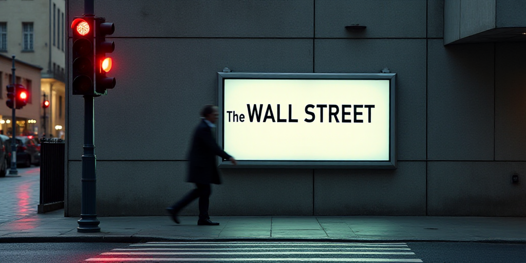 a sign on a wall with a person walking past it and a traffic light in front of it that says, the wal