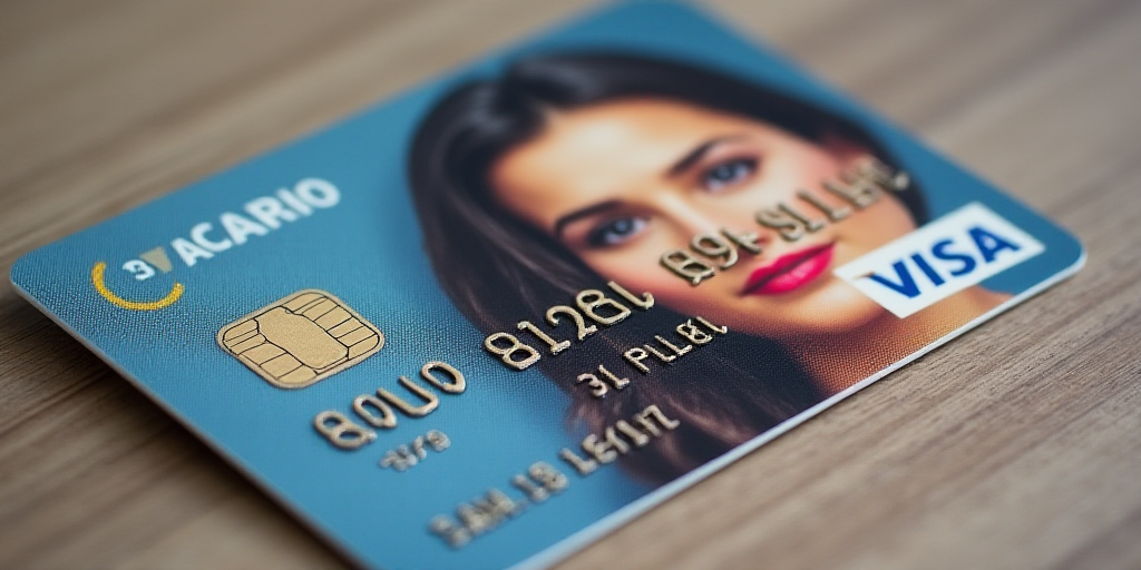 a visa card with a woman's face on it and a visa card with a woman's face on it, Felix-Kelly, turnar