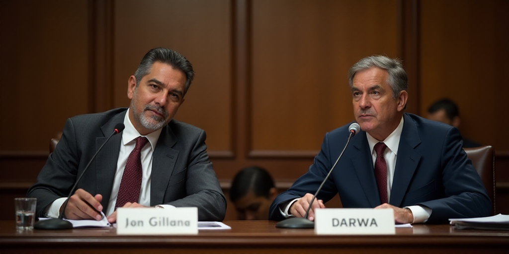 two men sitting at a table with microphones in front of them and a microphone in front of them, Carl