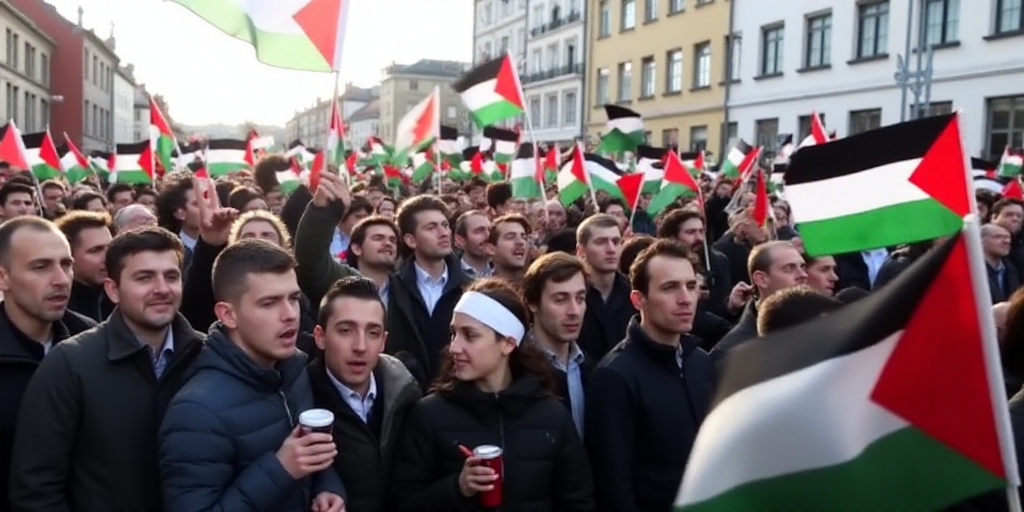 Thousands Protest in Copenhagen for Palestinian Cause