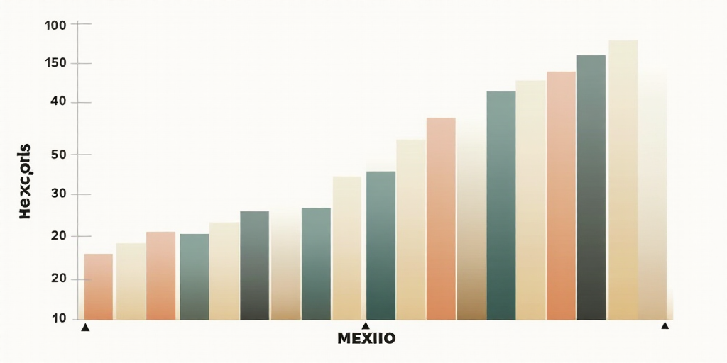 a bar graph showing the number of people in mexico and the number of people in the world in the us,