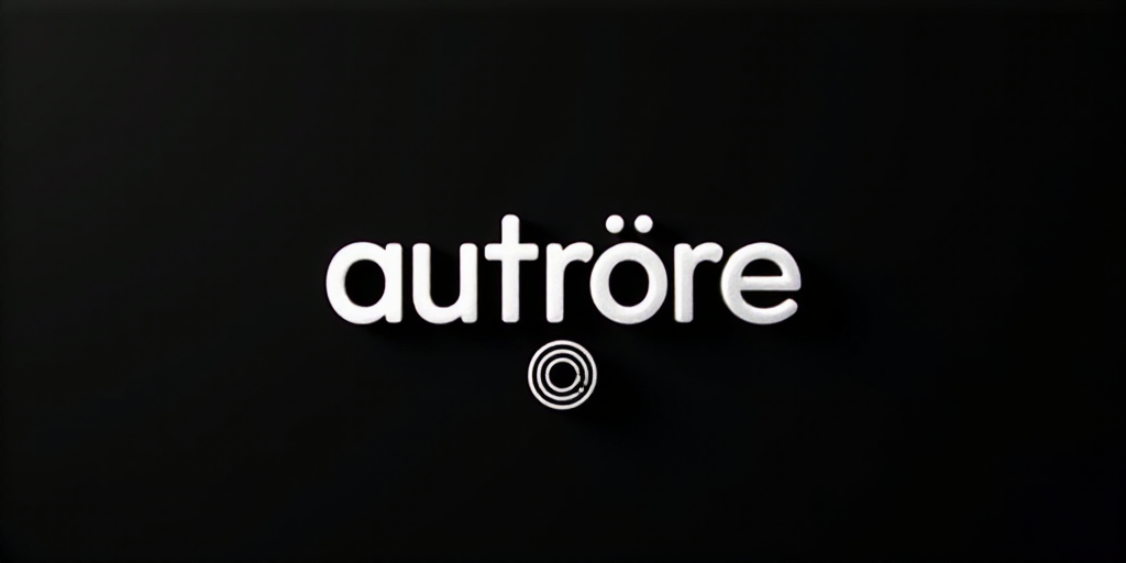 a close up of a logo on a black background with white letters and a circular design on the bottom, C