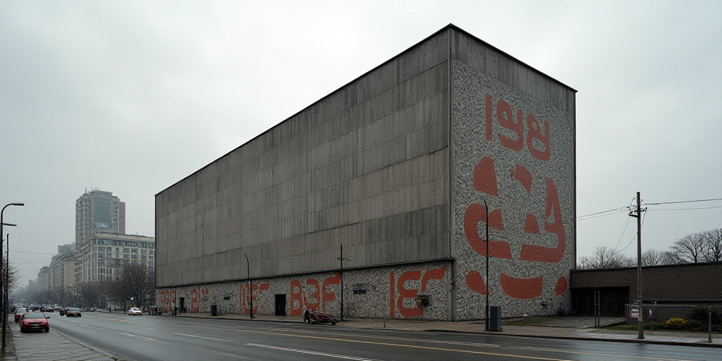 a large building with a sign on the side of it that says aisea on the side of it, Elina Karimova, le