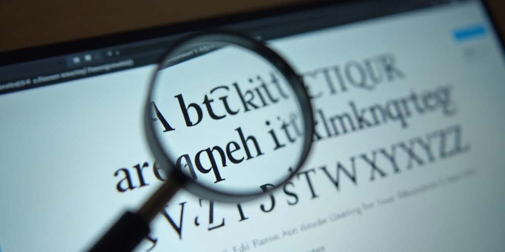 a magnifying glass is looking at the alphabet on a website page with the word alphabet below it, Edi