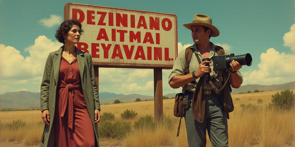 a man holding a camera next to a woman and a man with a camera in front of a sign, Eddie Mendoza, co