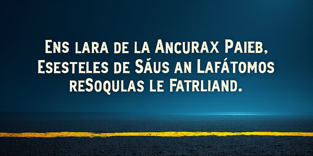 a poster with a message in spanish and english on a dark background with a blue sky and a yellow lin