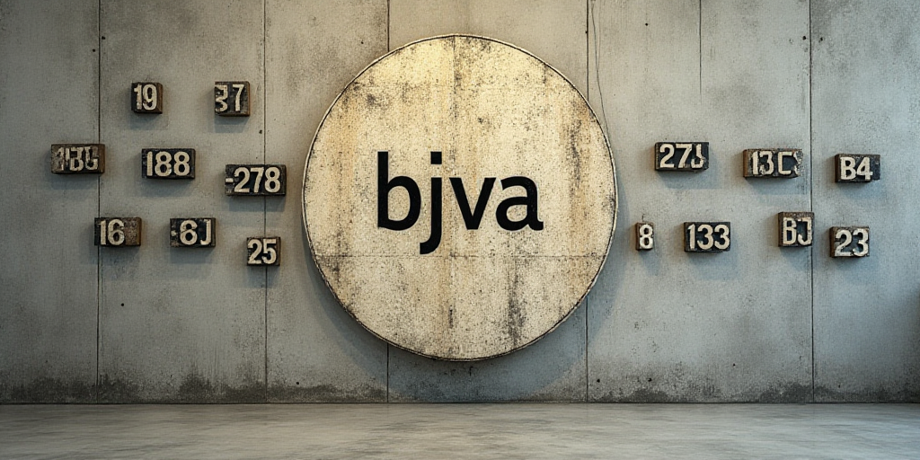 a wall with a bunch of numbers and a circle with a logo on it that says bjva, Aquirax Uno, ilm, a st