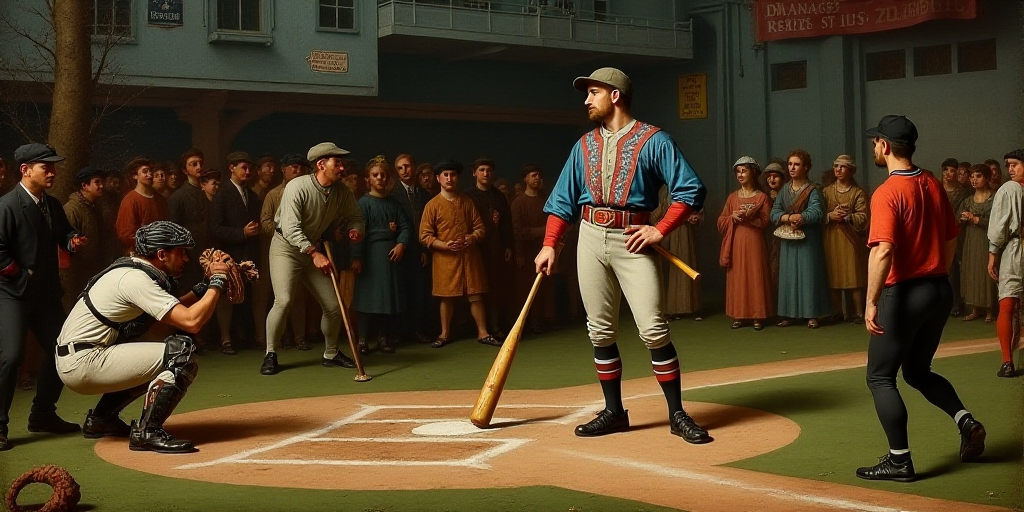 a baseball player holding a bat next to home plate and a catcher and umpire behind him and a crowd w