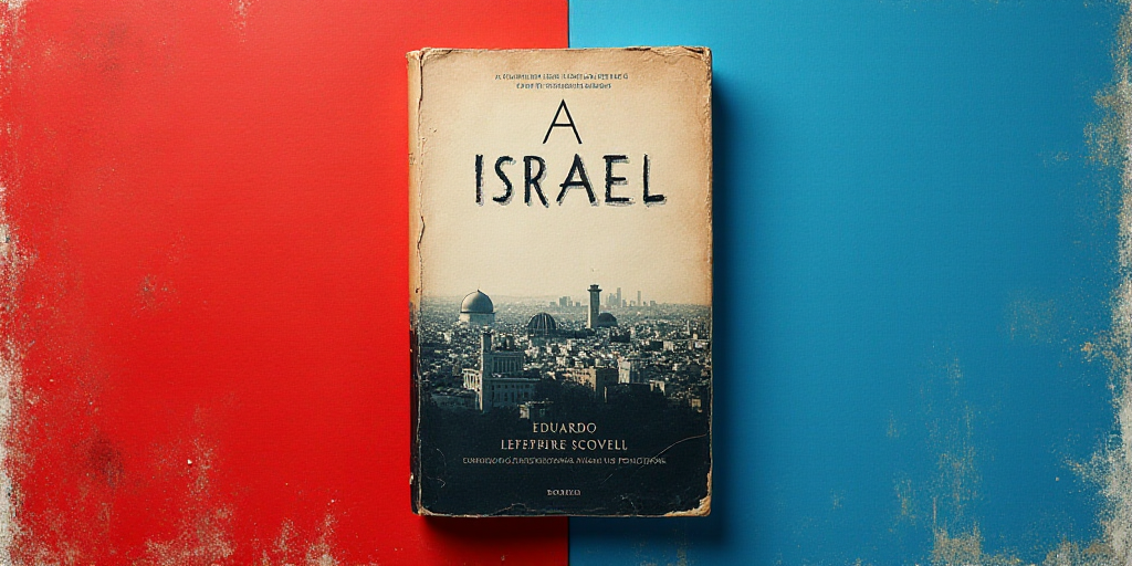 a book cover with a red and blue background and a black and white title underneath it that reads, is