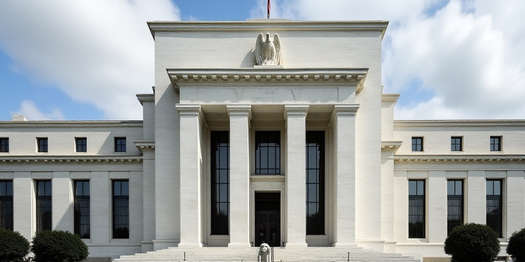a building with a large eagle on the front of it's building name is federal reserve, which is also a