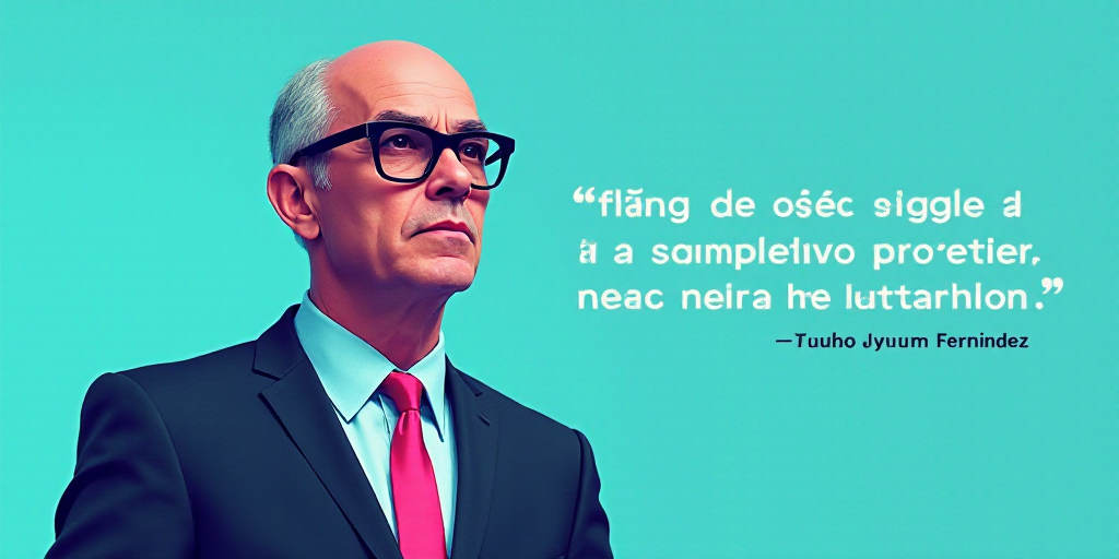 a man in a suit and glasses with a blue background and a quote from the author, fausto prettiin mund