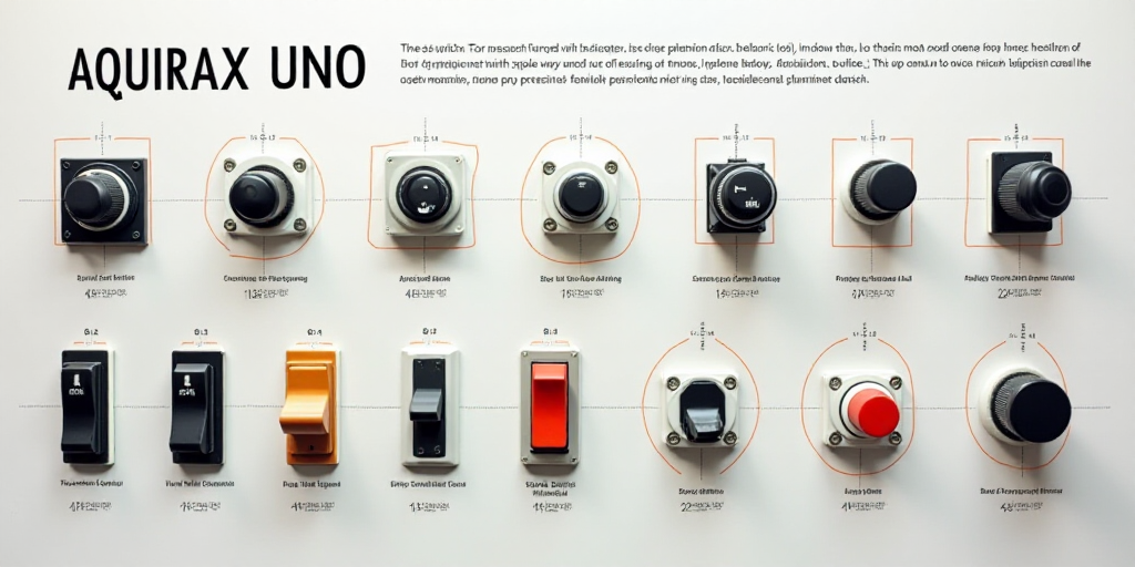 a poster with a bunch of different types of switches on it and a description of the switch and the n