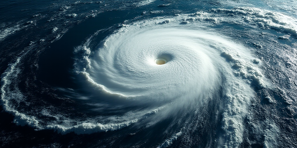 a satellite image of a hurricane in the middle of the ocean with a caption that reads typhonn 24h ra