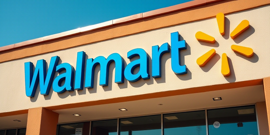a sign that is on the side of a building that says walmart salud in spanish and spanish, Aquirax Uno